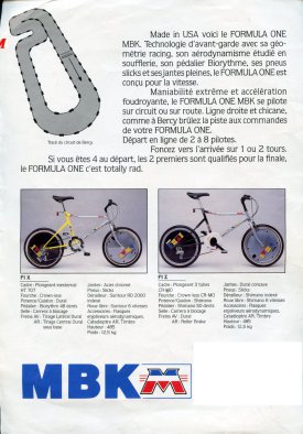 MBK " Formula One"- 1989 (FRANCE)